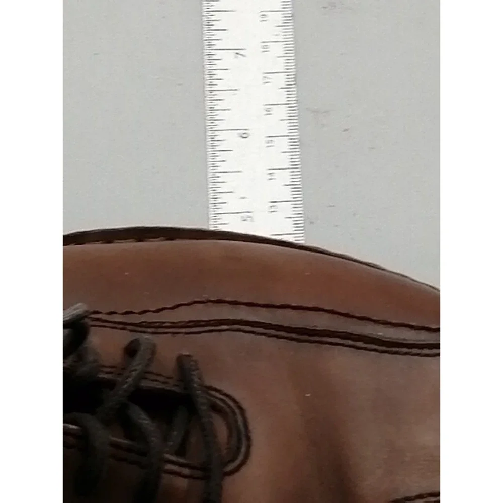 Clarks Mens Derby Shoe Brown Leather Lace Up Round Toe Padded 8.5